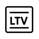 Минималистичная иконка роста показателей LTV и доходимости учеников при разработке чат-ботов СмартТаргет Бот